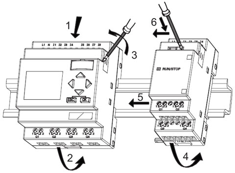 Монтаж модуля LOGO!24